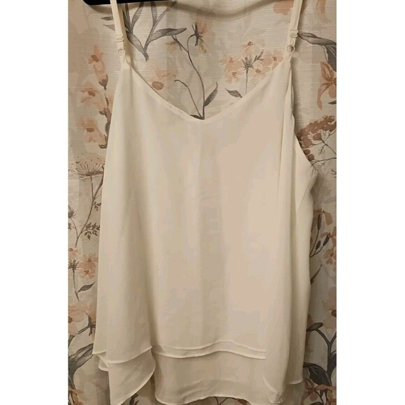 Torrid Womens Spaghetti Strap Flowy Layered Chiffon Top Sz 3X NWOT - Picture 3 of 7